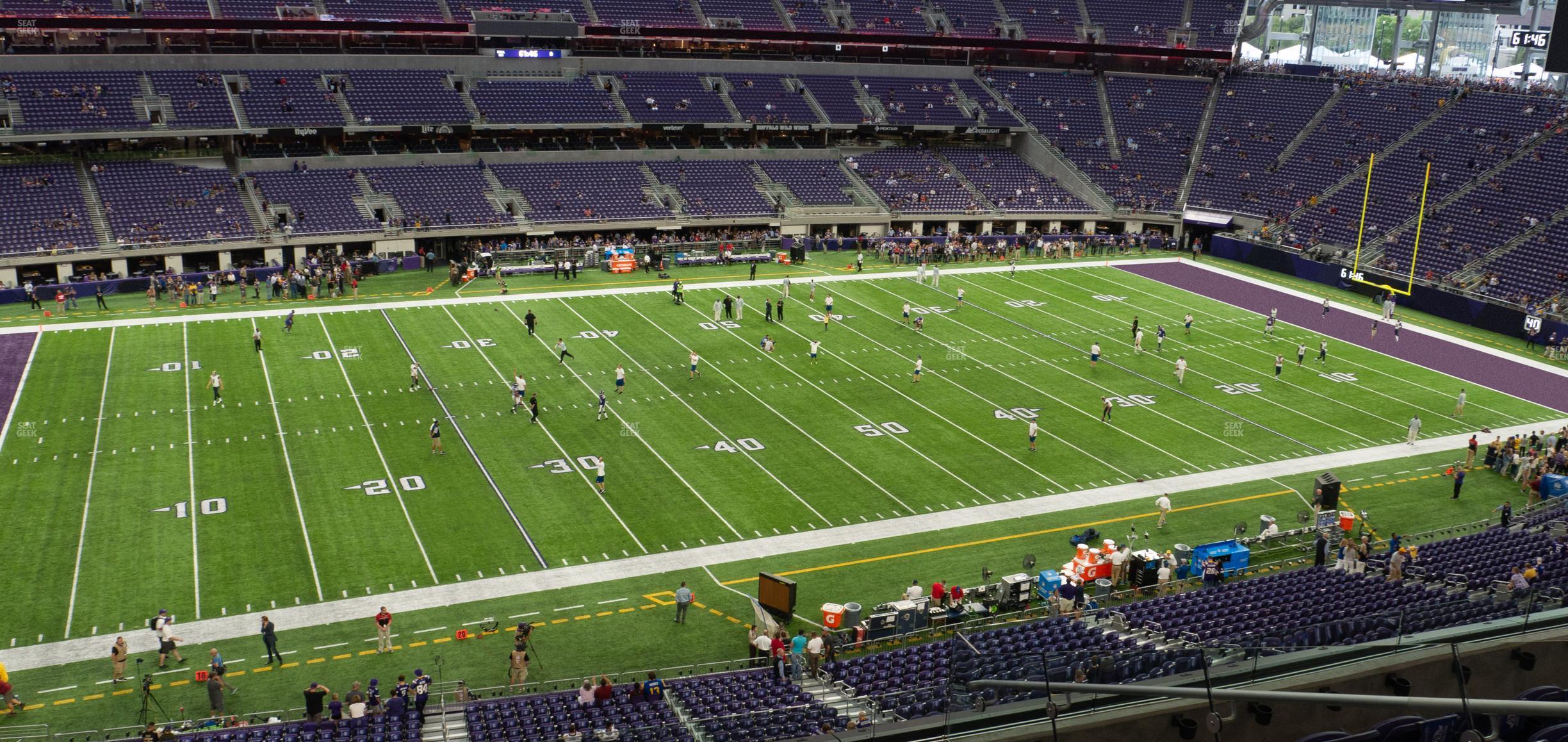 Seating view for U.S. Bank Stadium Section 214