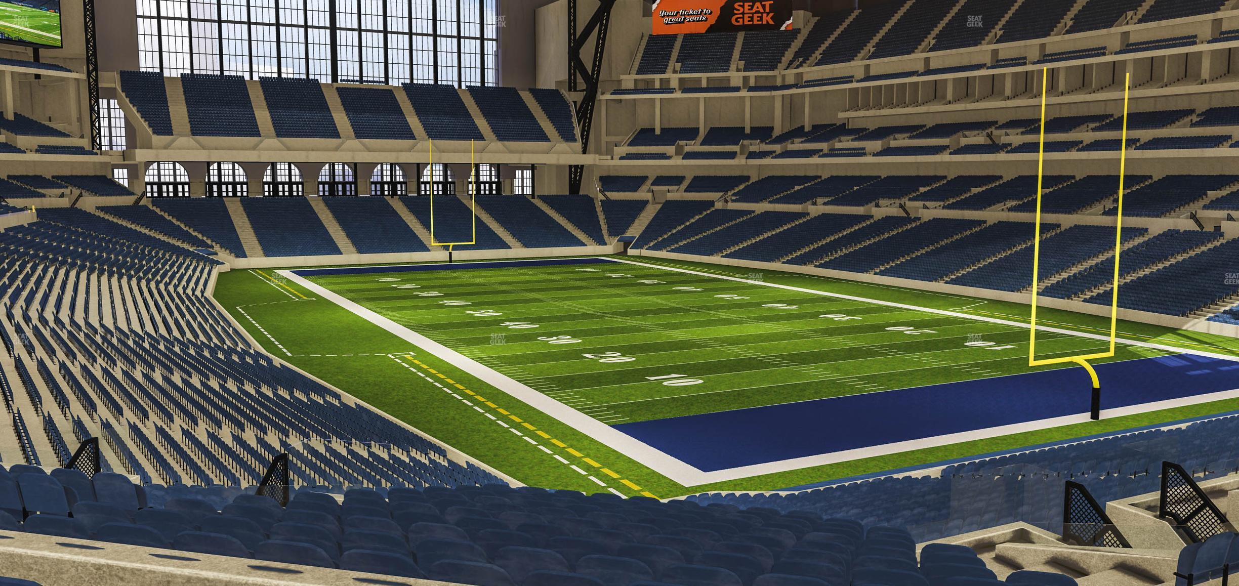 Seating view for Lucas Oil Stadium Section 231