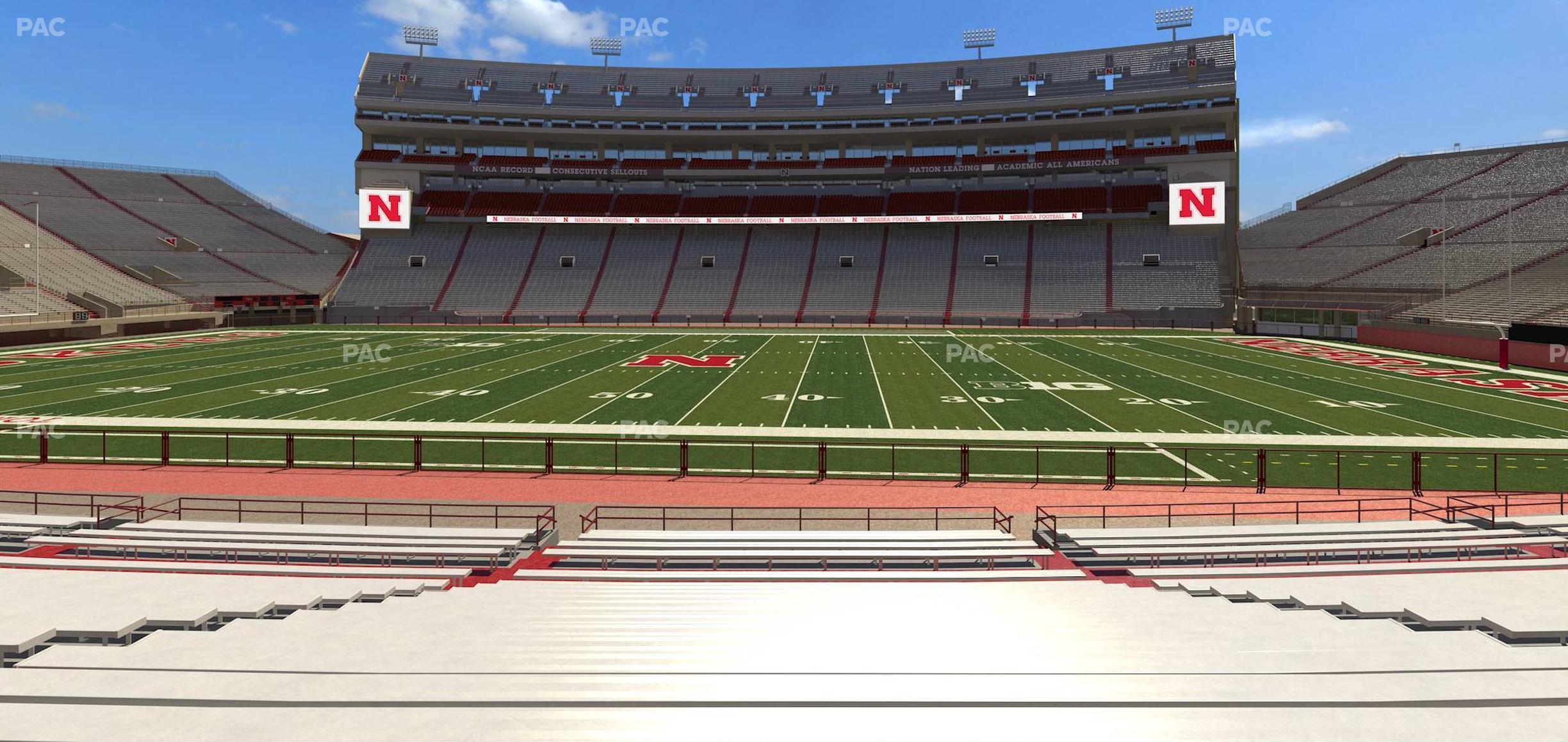 Seating view for Memorial Stadium Nebraska Section 25