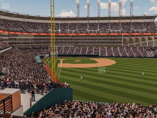 Seating view for Progressive Field Section 316