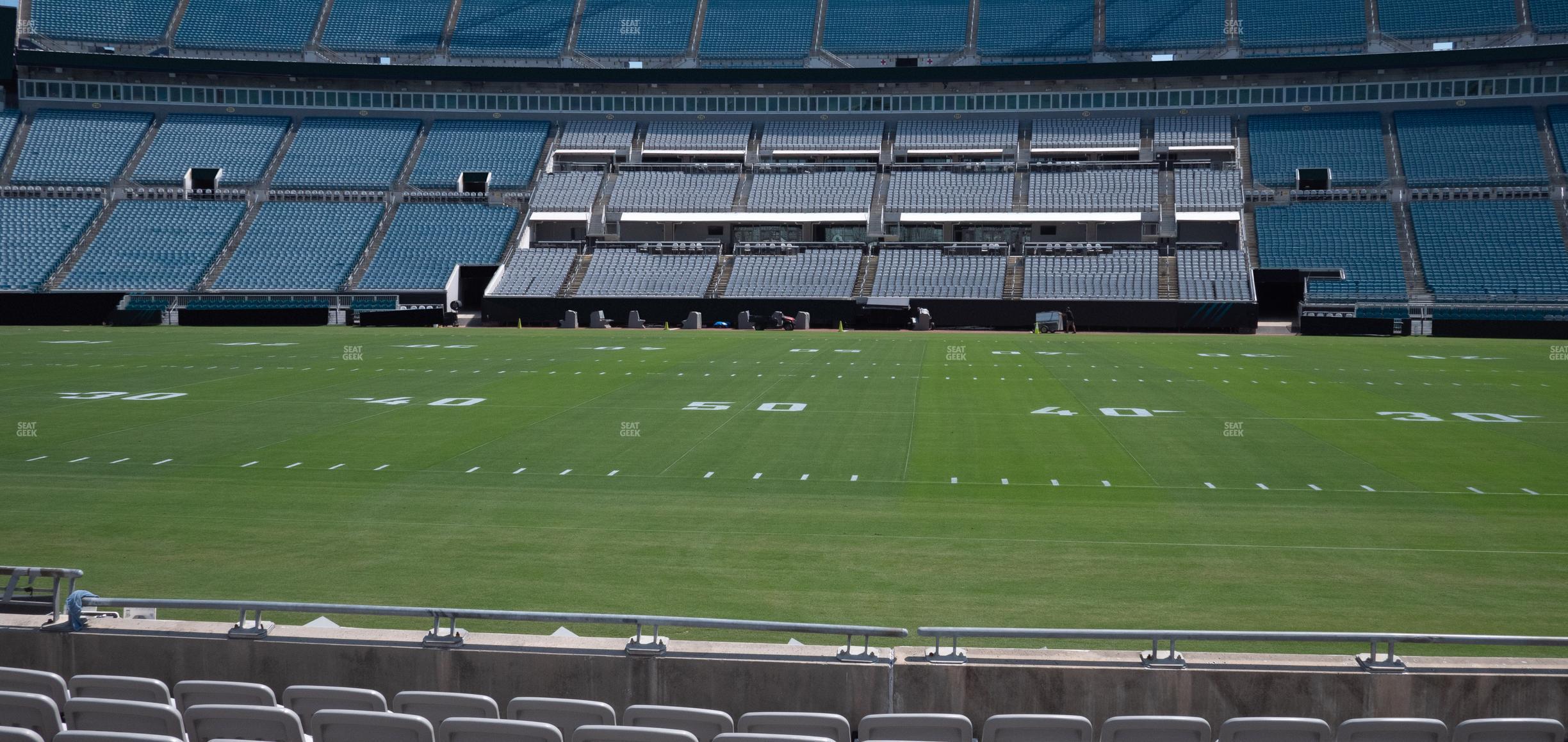 Seating view for EverBank Stadium Section Gallagher Club 9