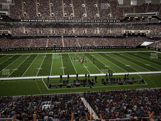 Seating view for Caesars Superdome Section 337