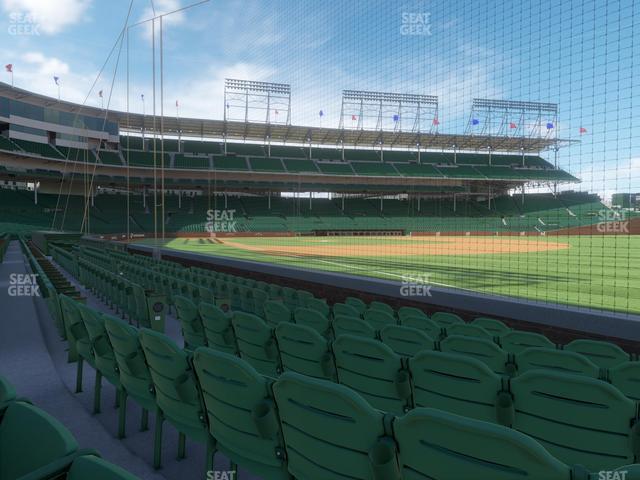 Seating view for Wrigley Field Section Club Box Outfield 30