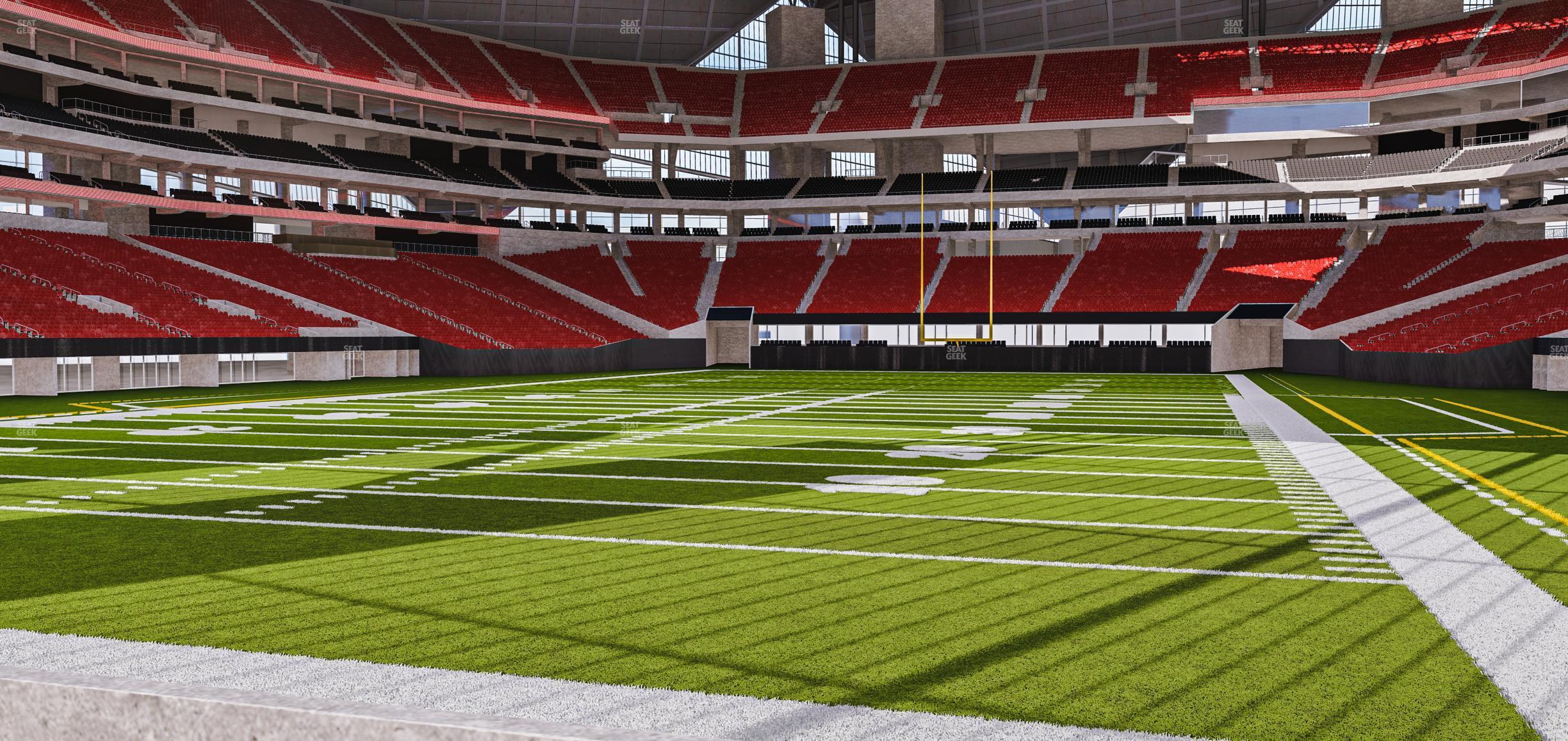 Seating view for Mercedes-Benz Stadium Section East Field Suite 1