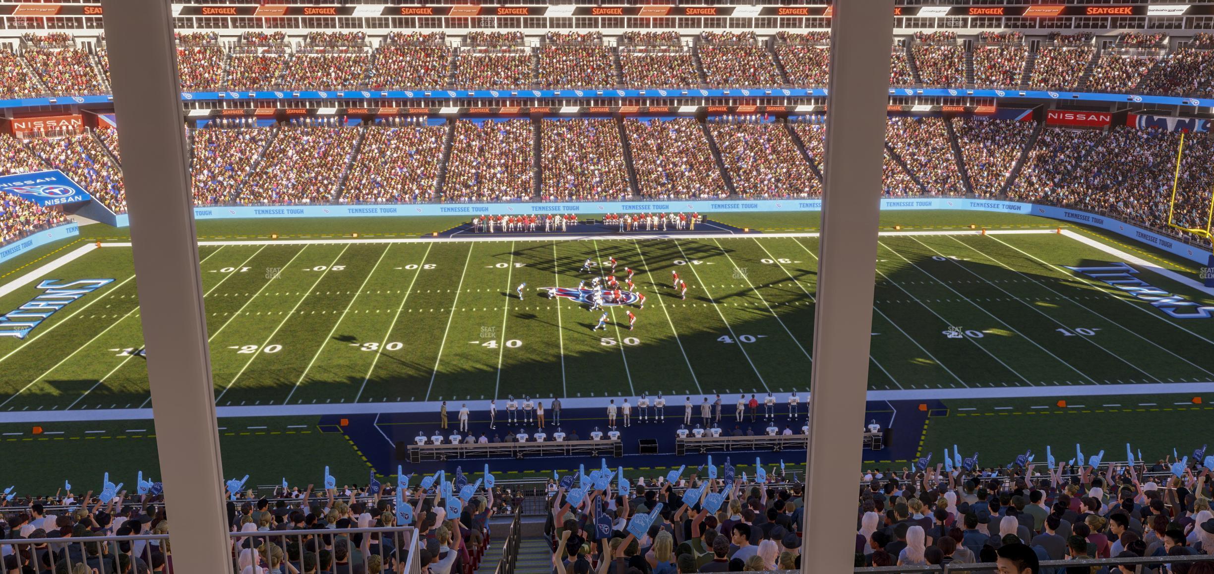 Seating view for Nissan Stadium Section Suite 572 W