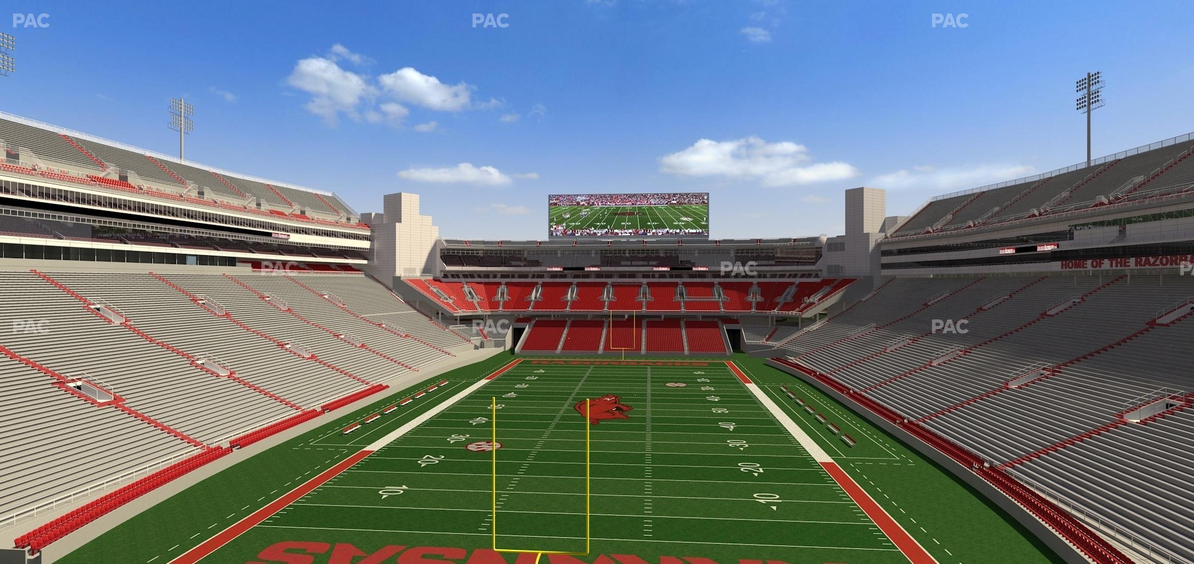 Seating view for Razorback Stadium Section Suite 26