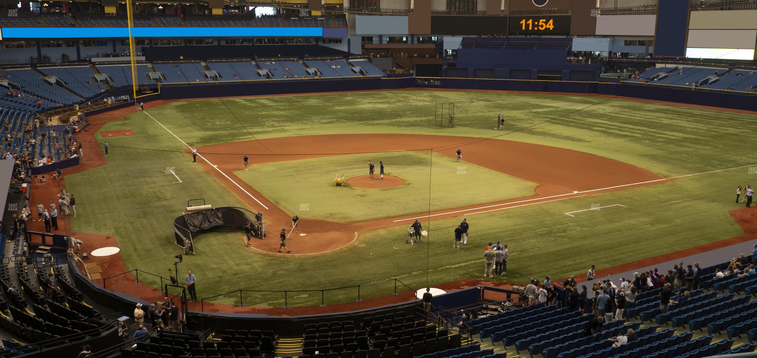 Seating view for Tropicana Field Section 204