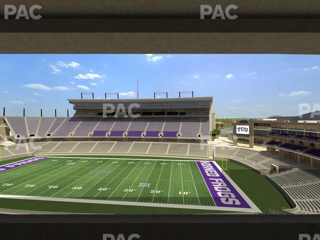 Seating view for Amon G Carter Stadium Section Champions Suite 5