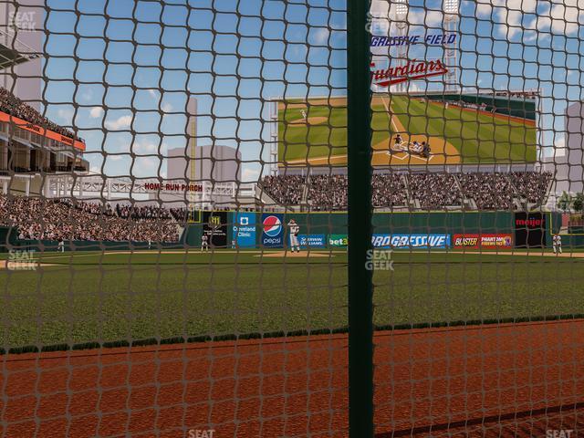 Seating view for Progressive Field Section Dugout Suite 1