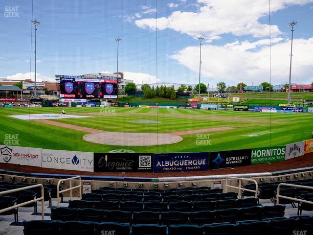 Seating view for Rio Grande Credit Union Field at Isotopes Park Section 102