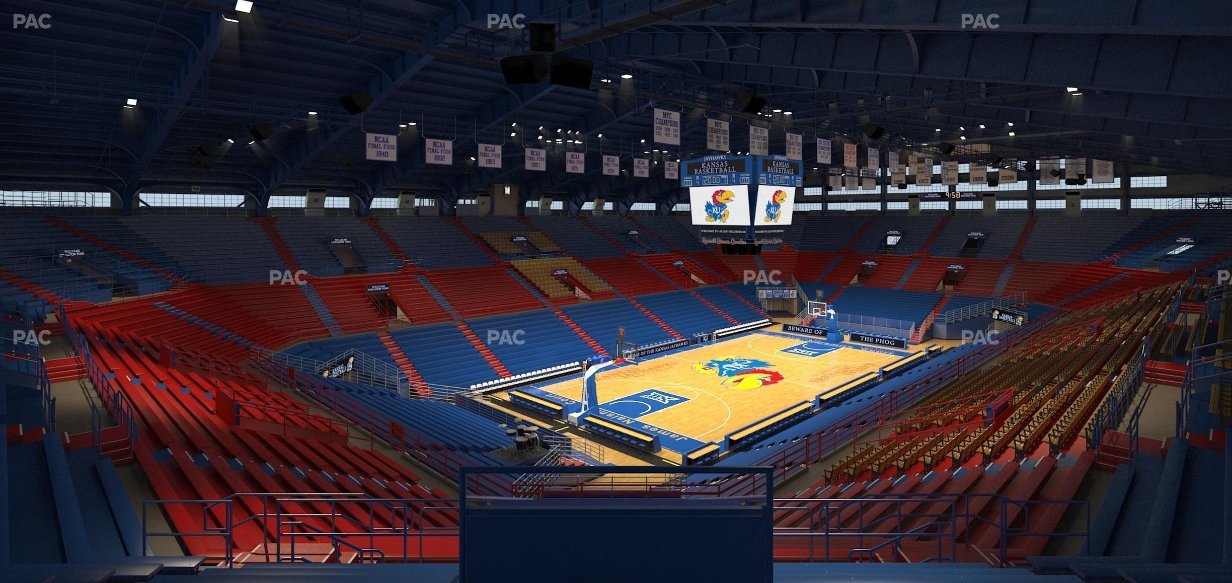 Seating view for Allen Fieldhouse Section 9 A