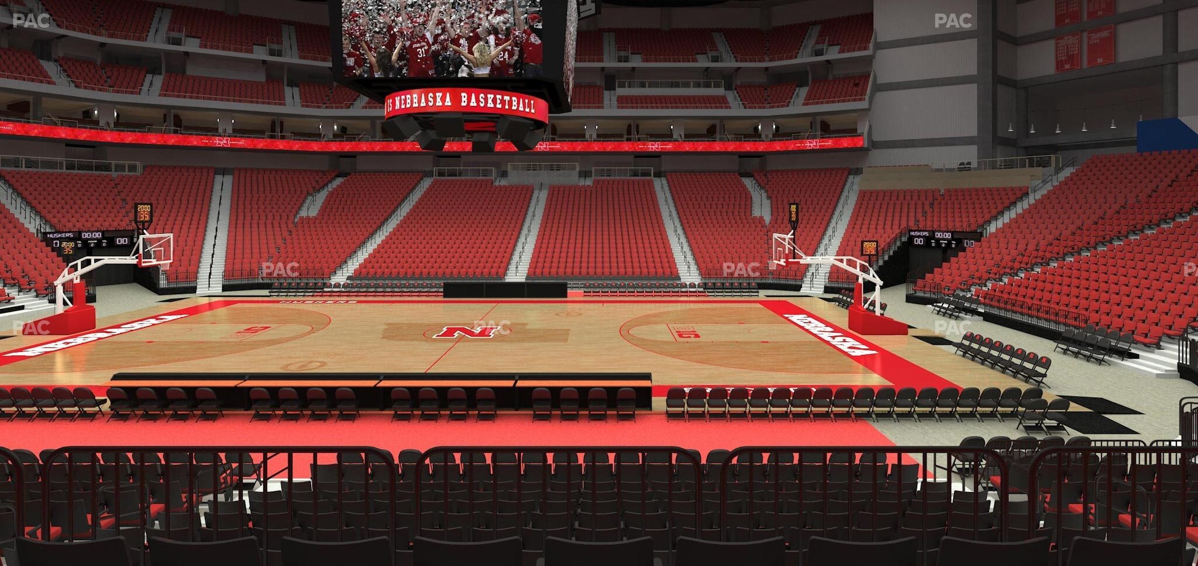 Seating view for Pinnacle Bank Arena Section 106