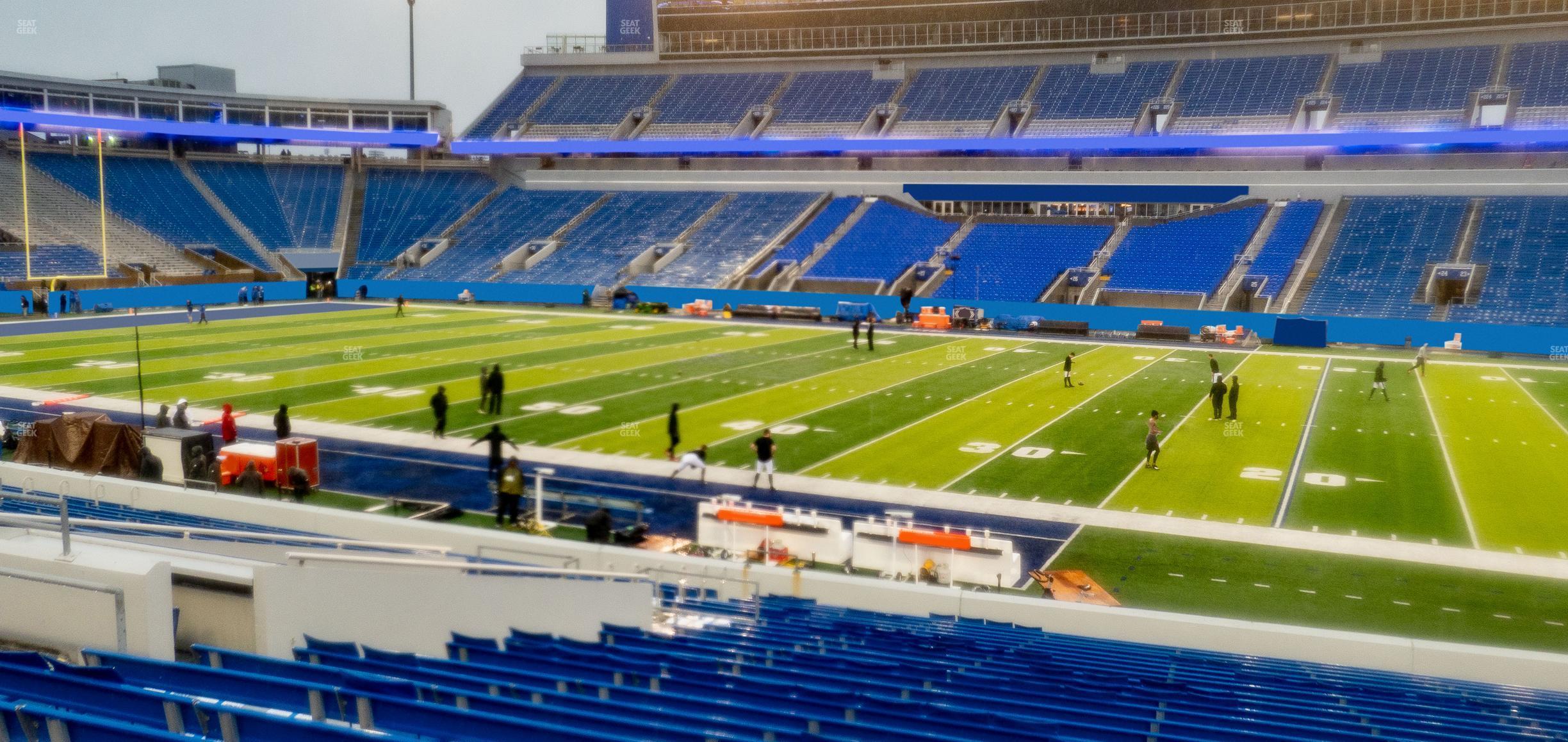 Seating view for Kroger Field Section 8