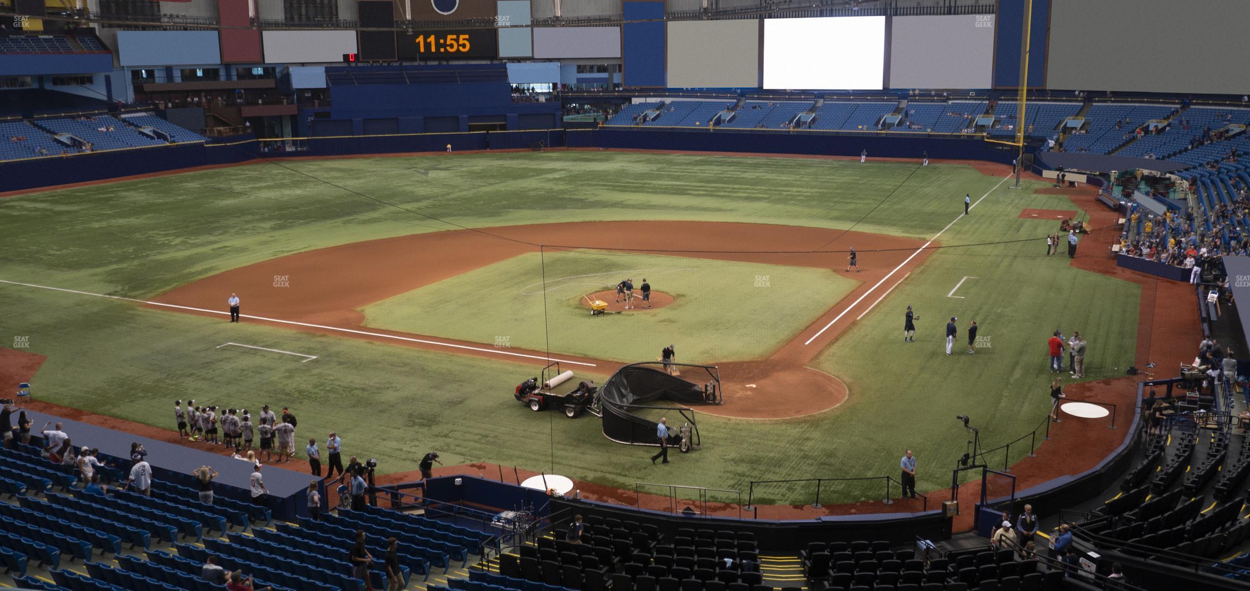 Seating view for Tropicana Field Section 203