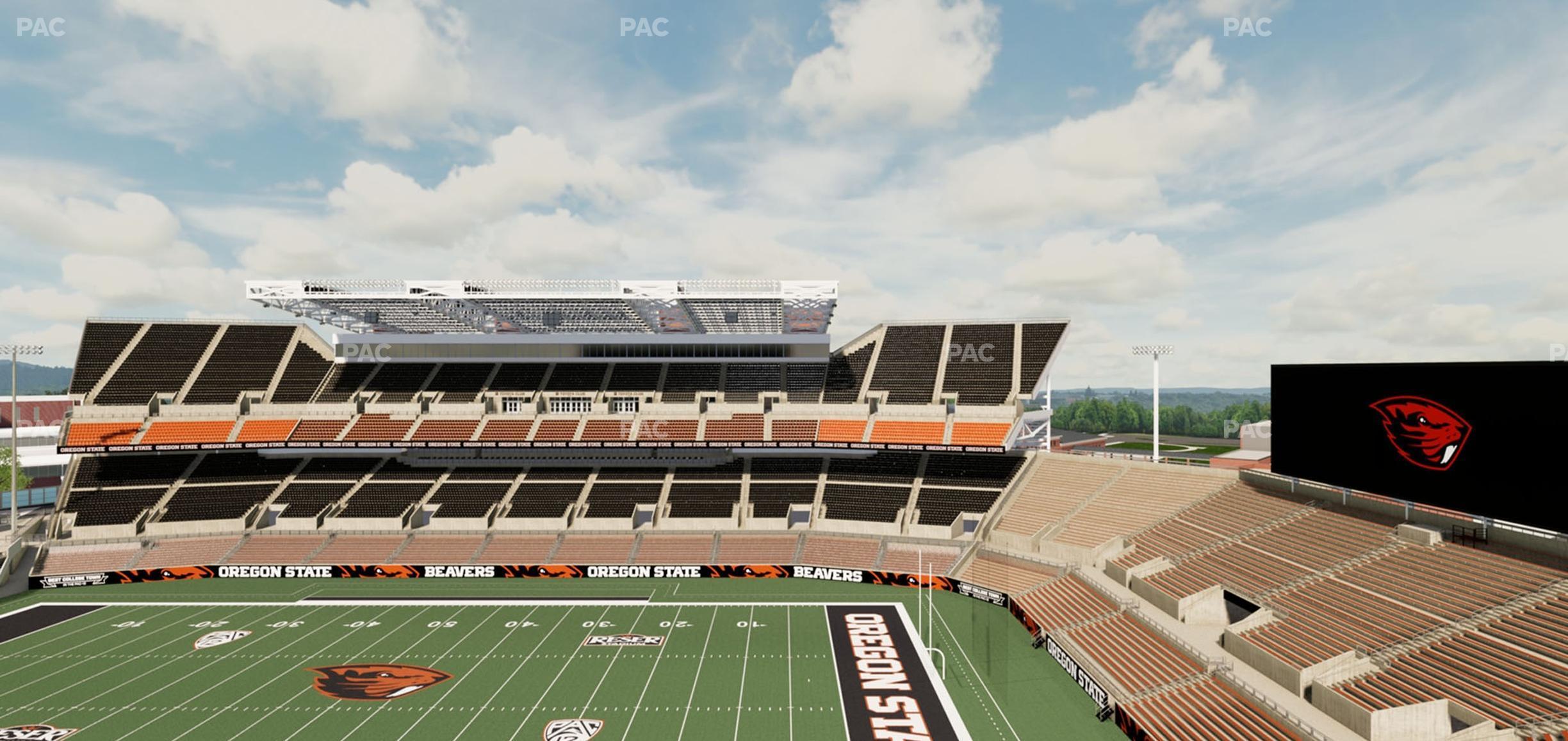 Seating view for Reser Stadium Section 329