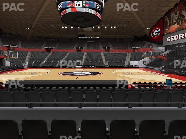 Seating view for Stegeman Coliseum Section E