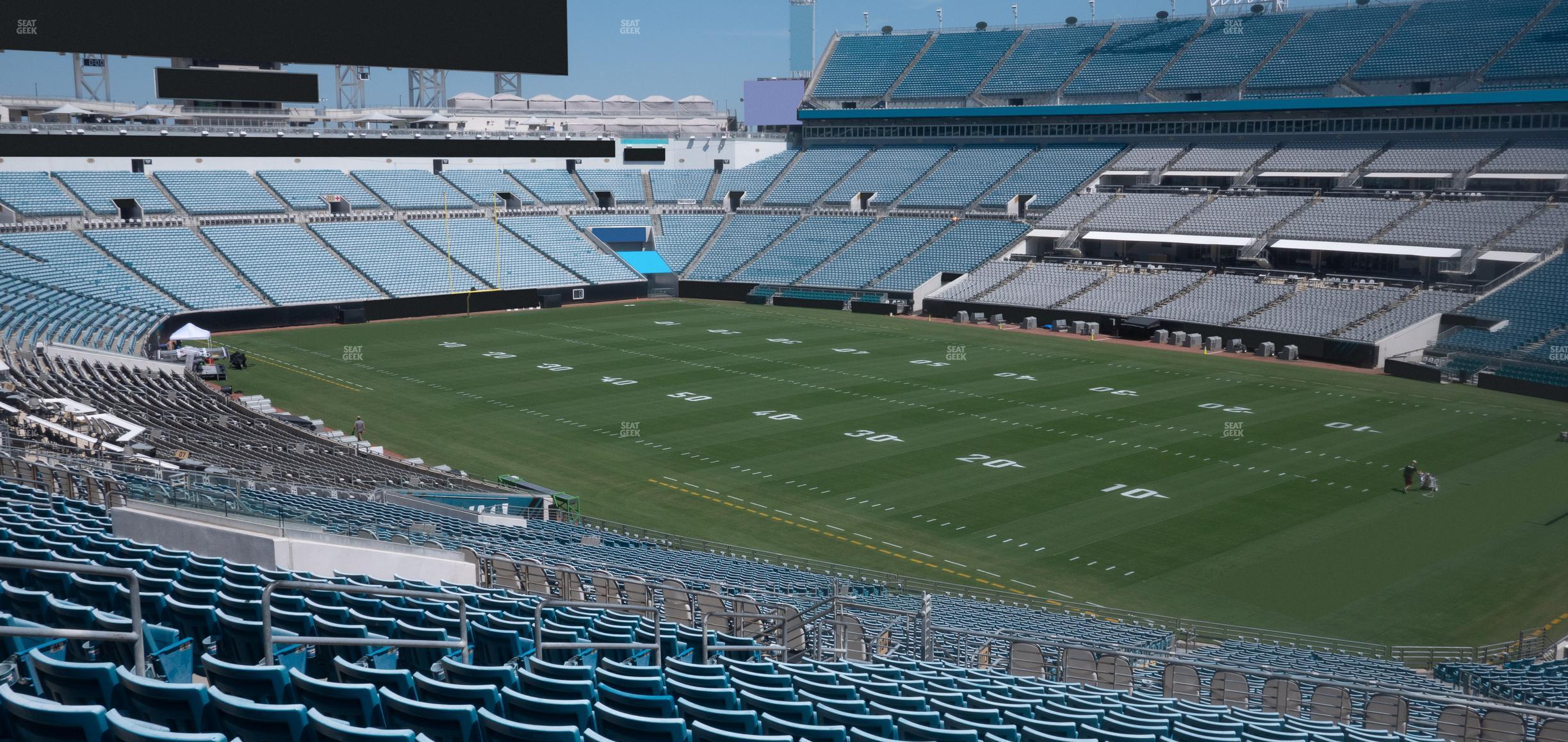 Seating view for EverBank Stadium Section 203