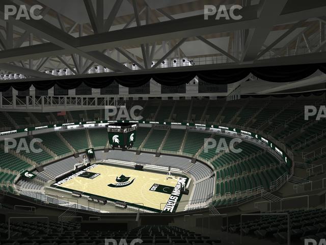 Seating view for Jack Breslin Student Events Center Section Bleachers 206