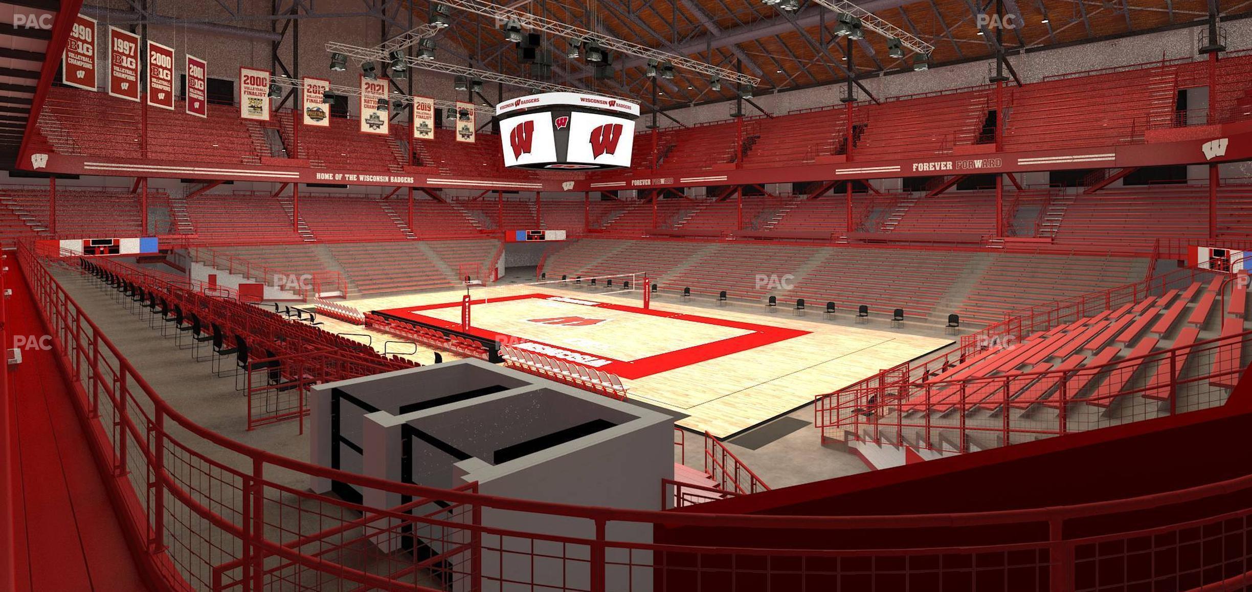 Seating view for Wisconsin Field House Section C