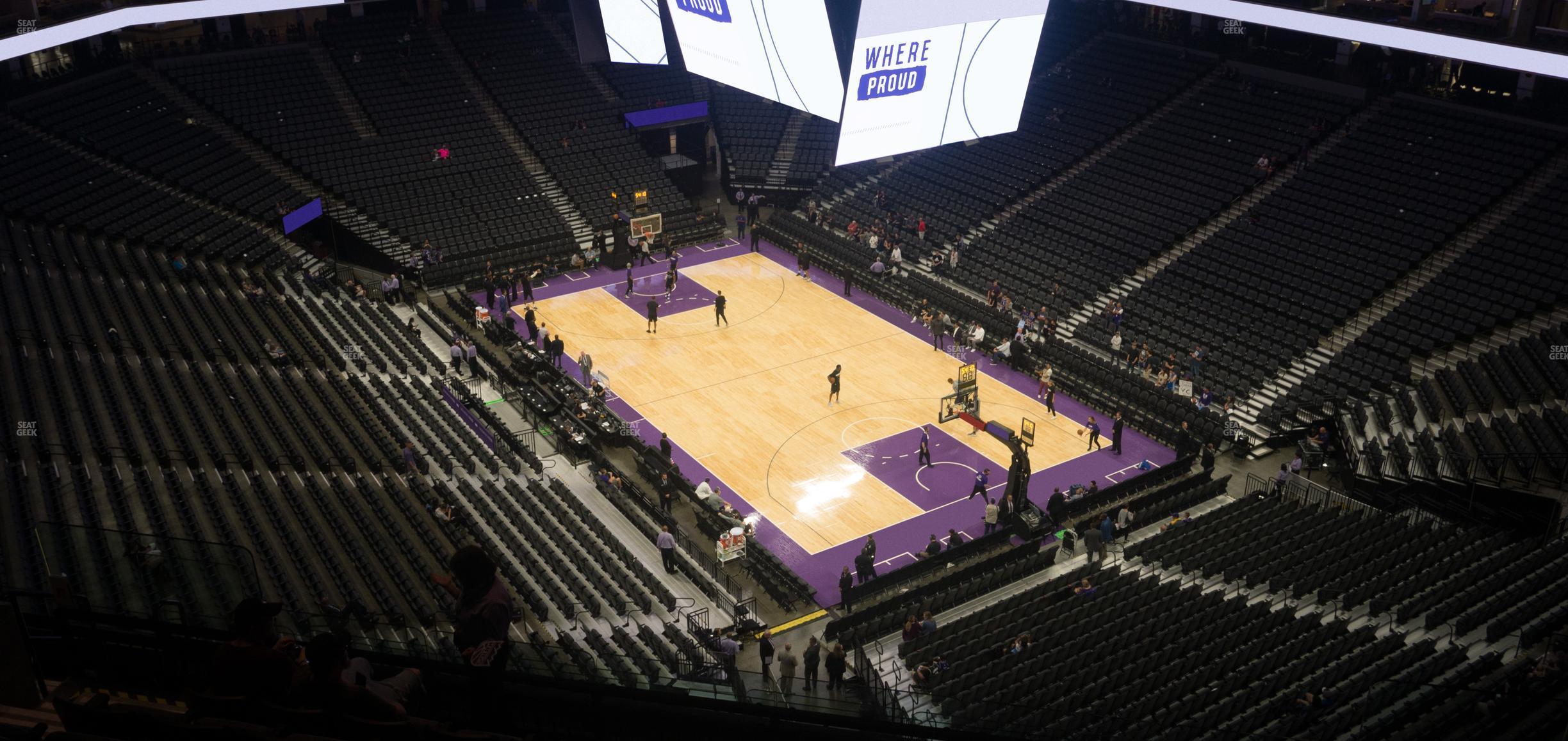 Seating view for Golden 1 Center Section 201