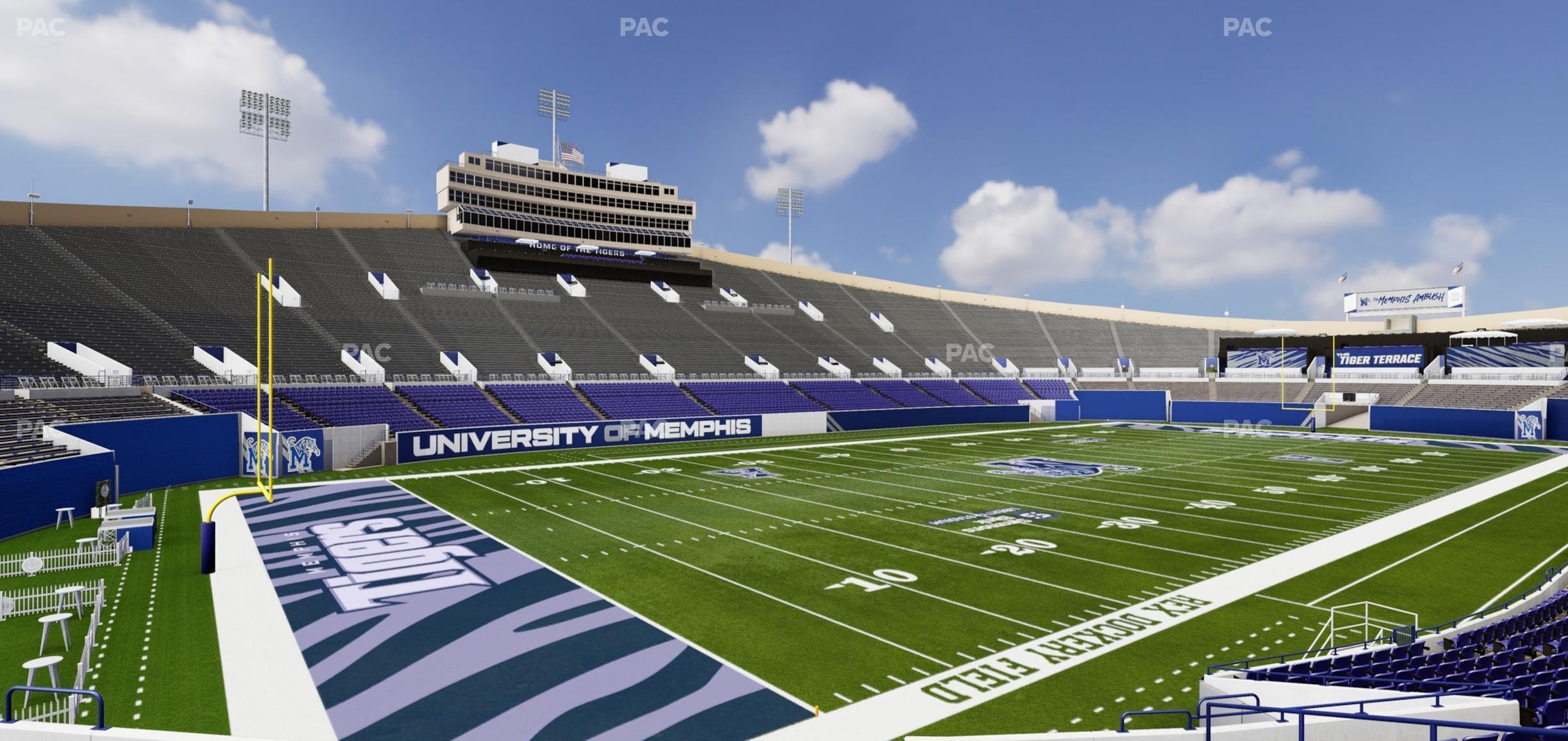 Seating view for Simmons Bank Liberty Stadium Section Box 124