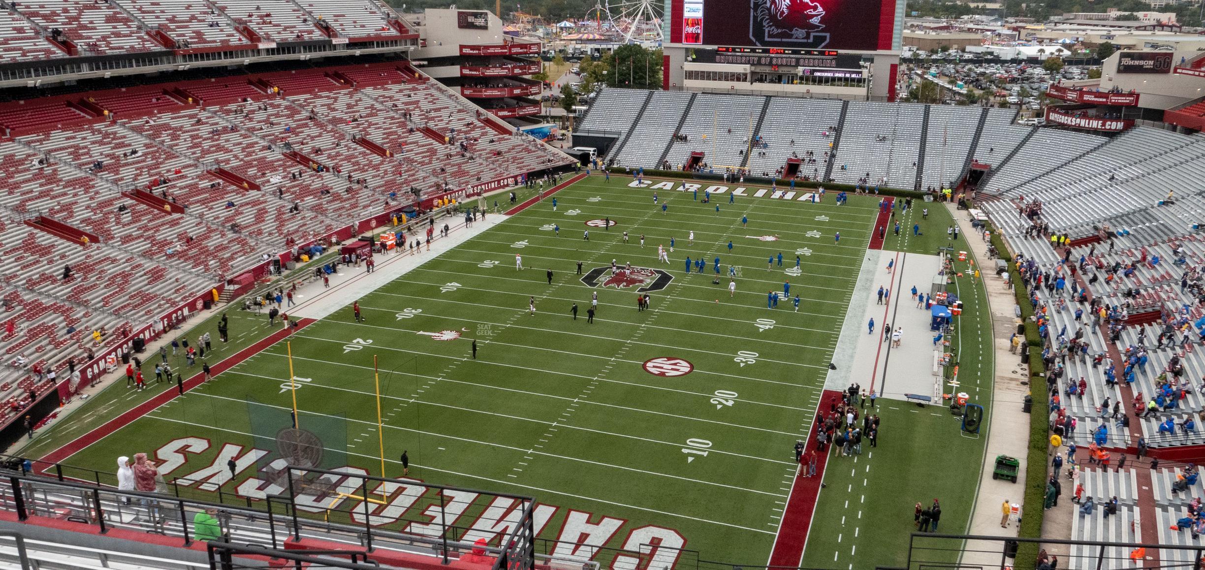 Seating view for Williams Brice Stadium Section 907