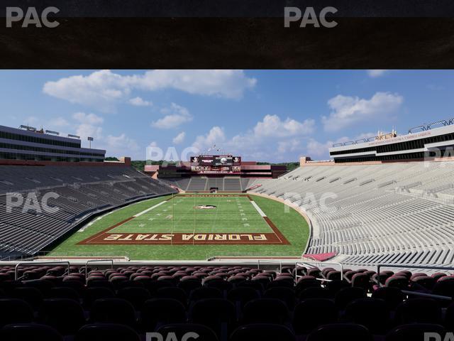 Seating view for Doak Campbell Stadium Section Club 220