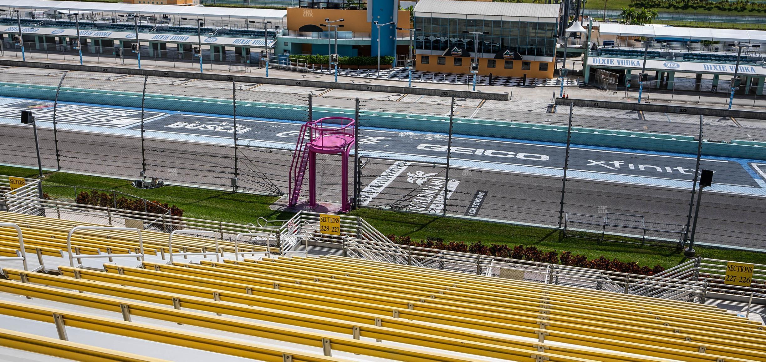 Seating view for Homestead-Miami Speedway Section 227