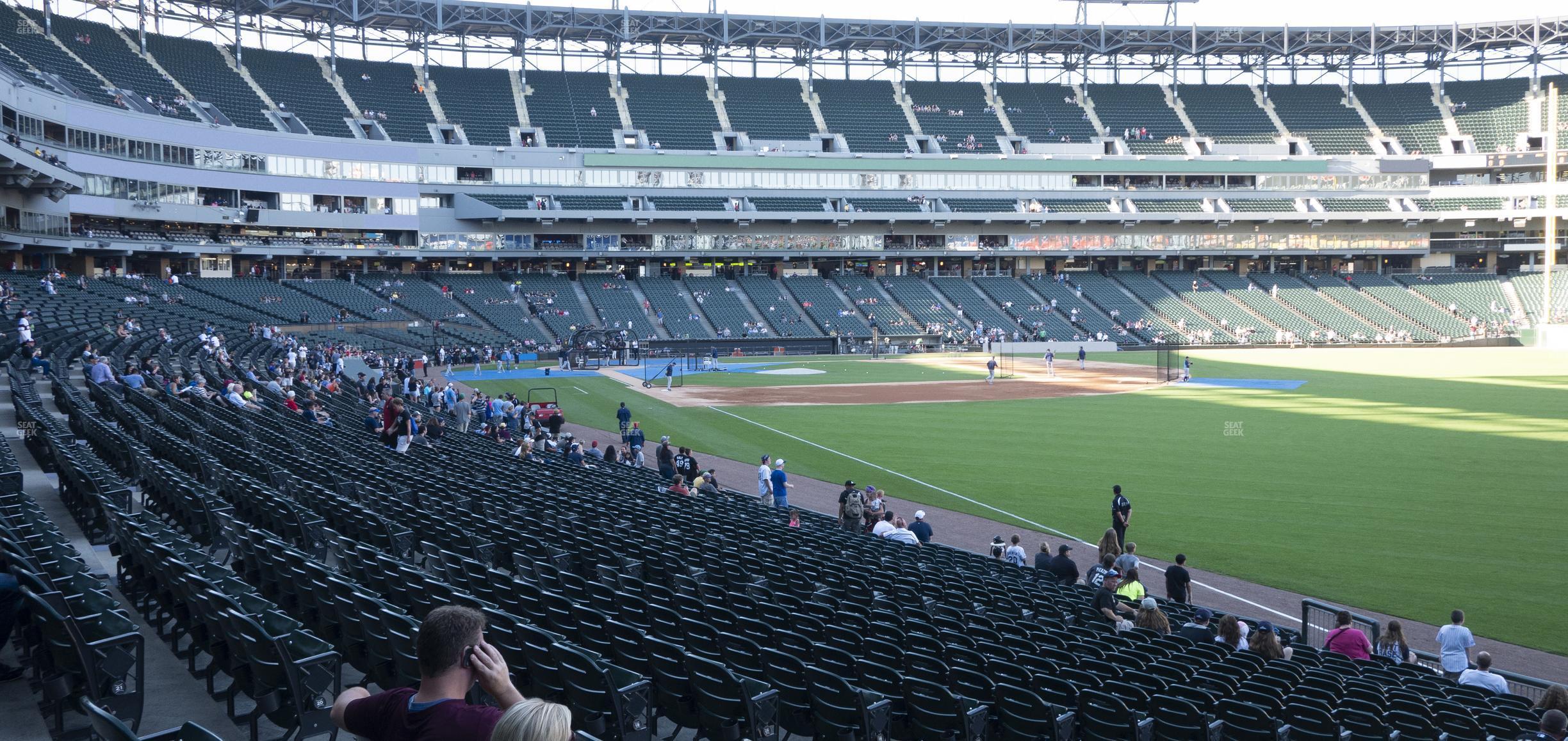 Seating view for Guaranteed Rate Field Section 110