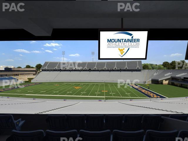 Seating view for Mountaineer Field at Milan Puskar Stadium Section Field Box 63