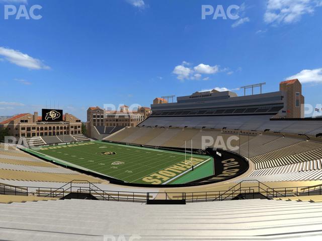 Seating view for Folsom Field Section 205