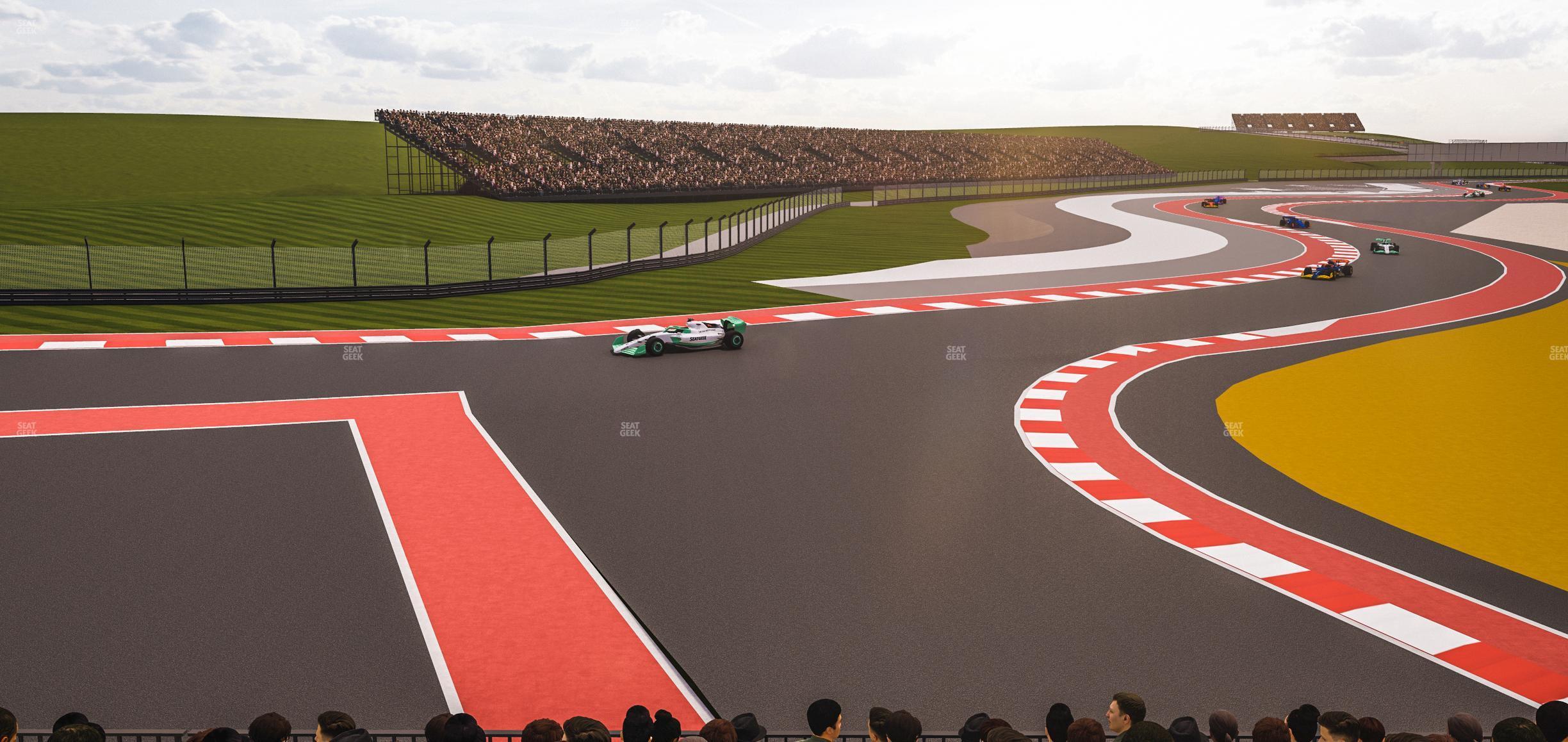 Seating view for Circuit of The Americas Section Turn 6 Grandstand 2