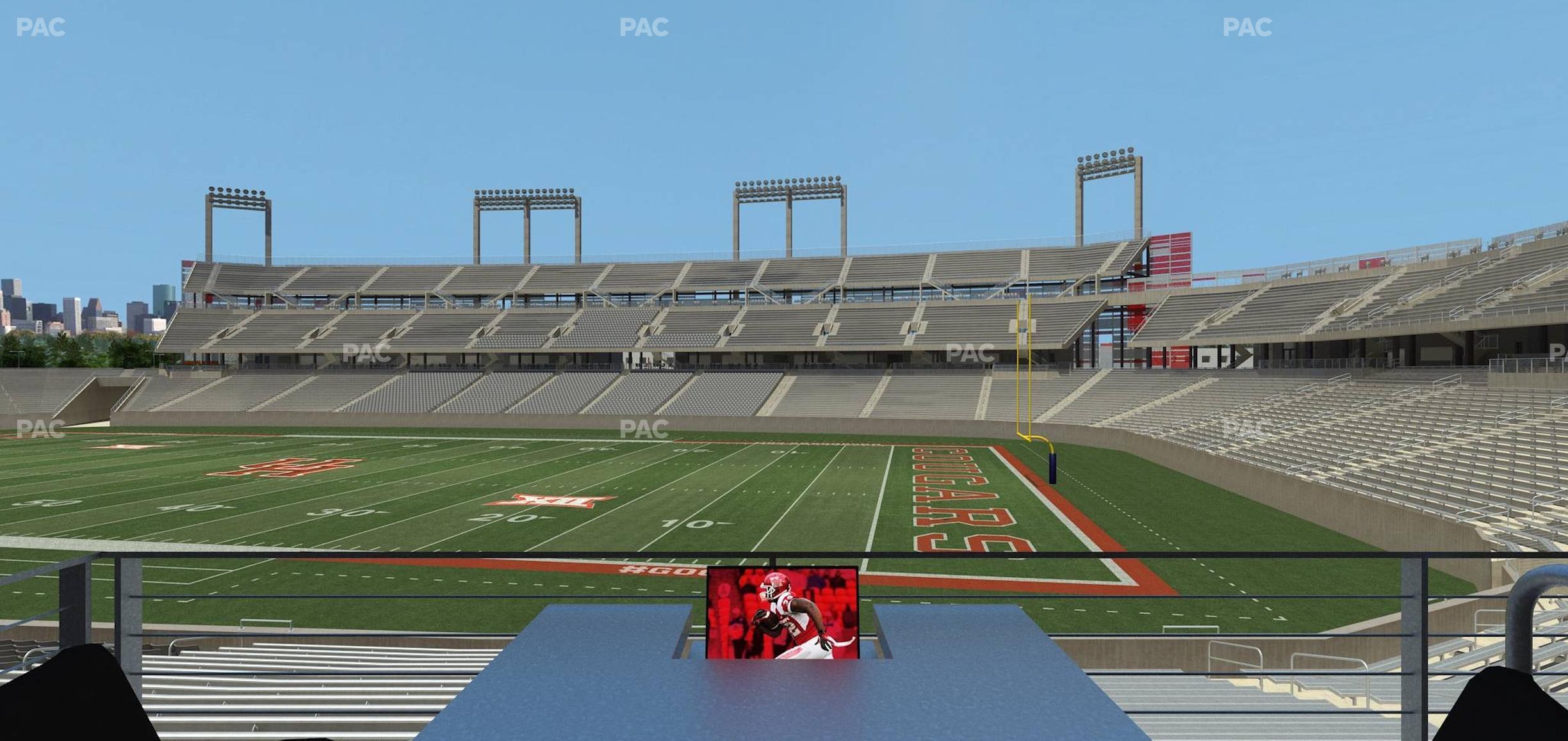 Seating view for TDECU Stadium Section Loge Box 4