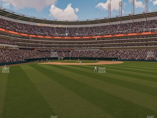 Seating view for Progressive Field Section 101 4