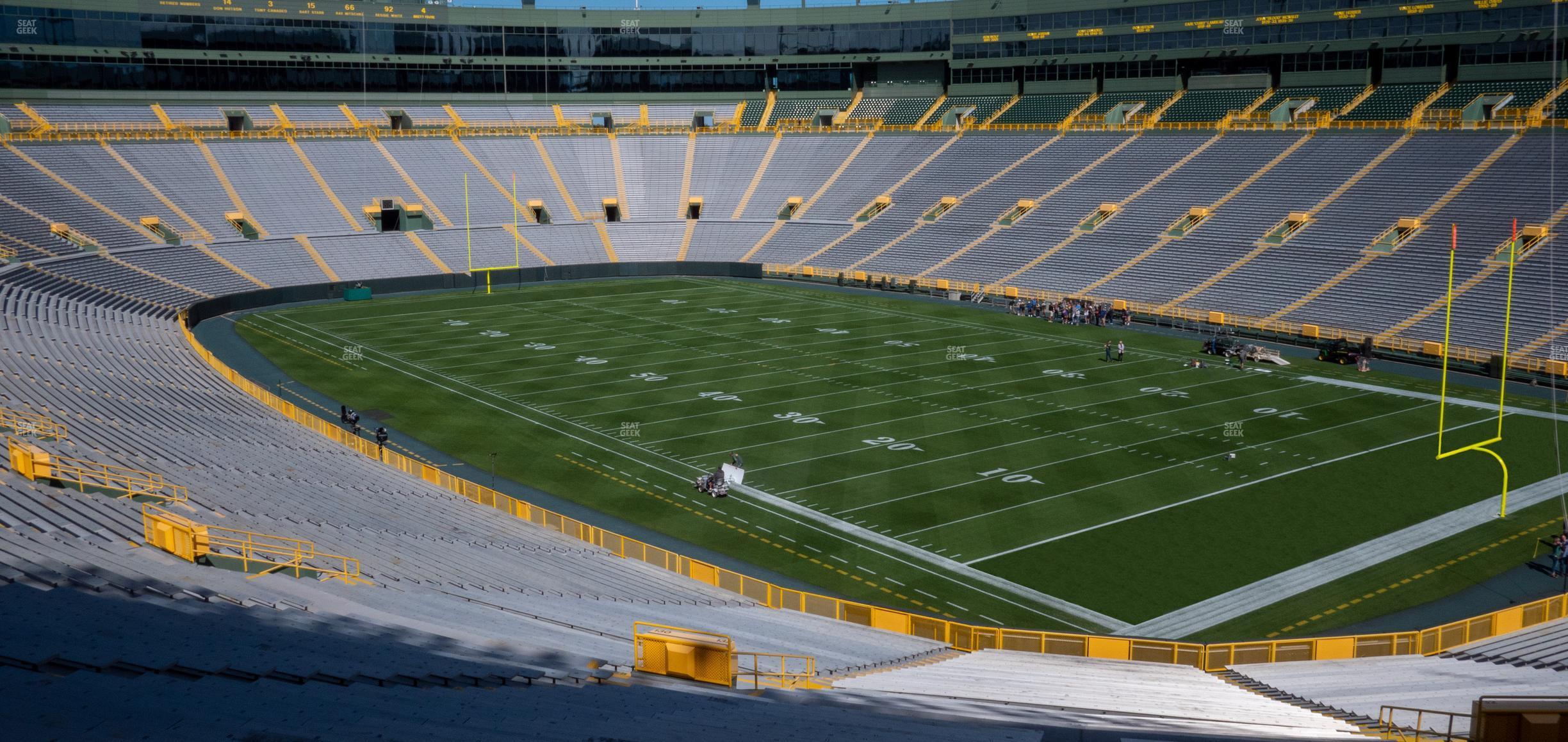 Seating view for Lambeau Field Section 132