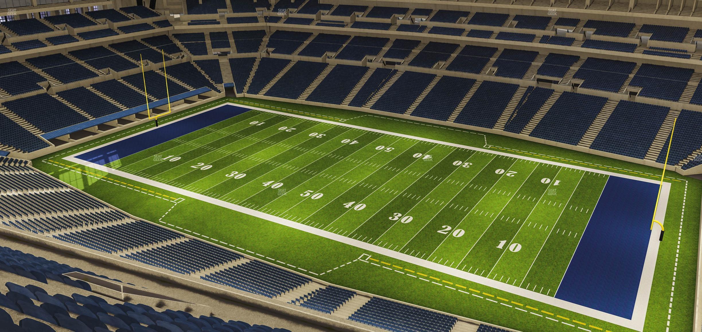 Seating view for Lucas Oil Stadium Section 609