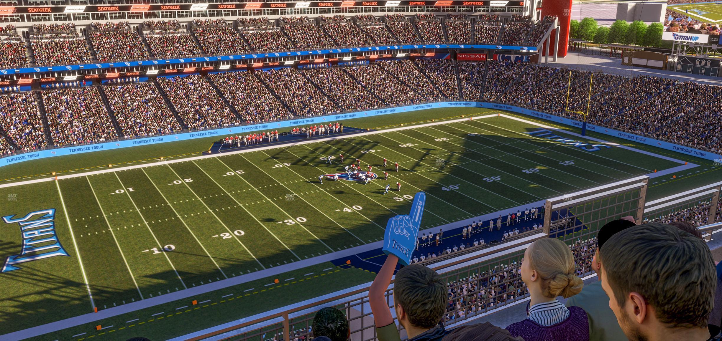 Seating view for Nissan Stadium Section Loge 339