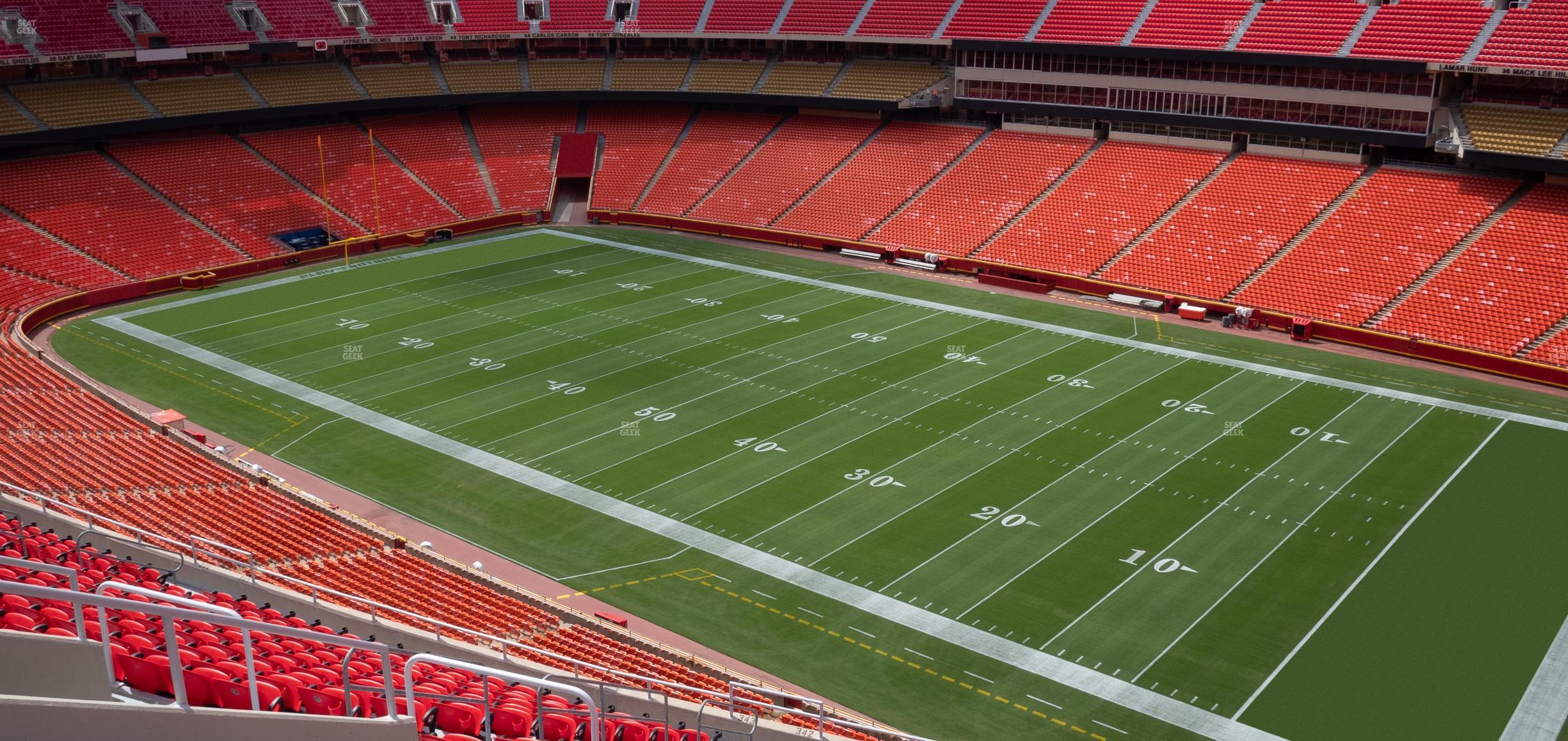 Seating view for GEHA Field at Arrowhead Stadium Section 342