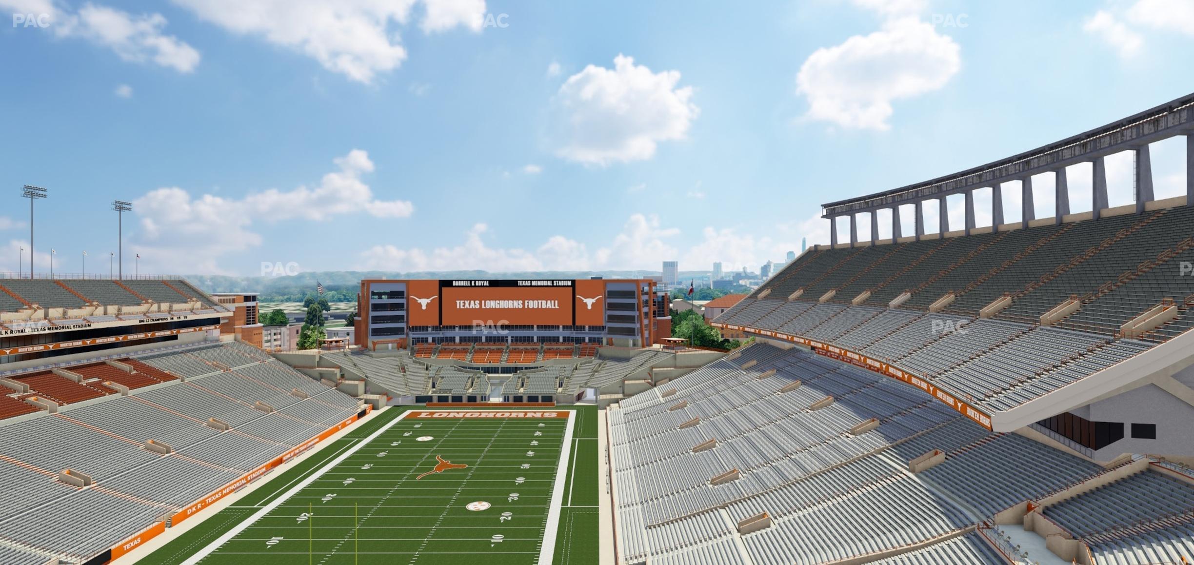 Seating view for Darrell K Royal - Texas Memorial Stadium Section 114