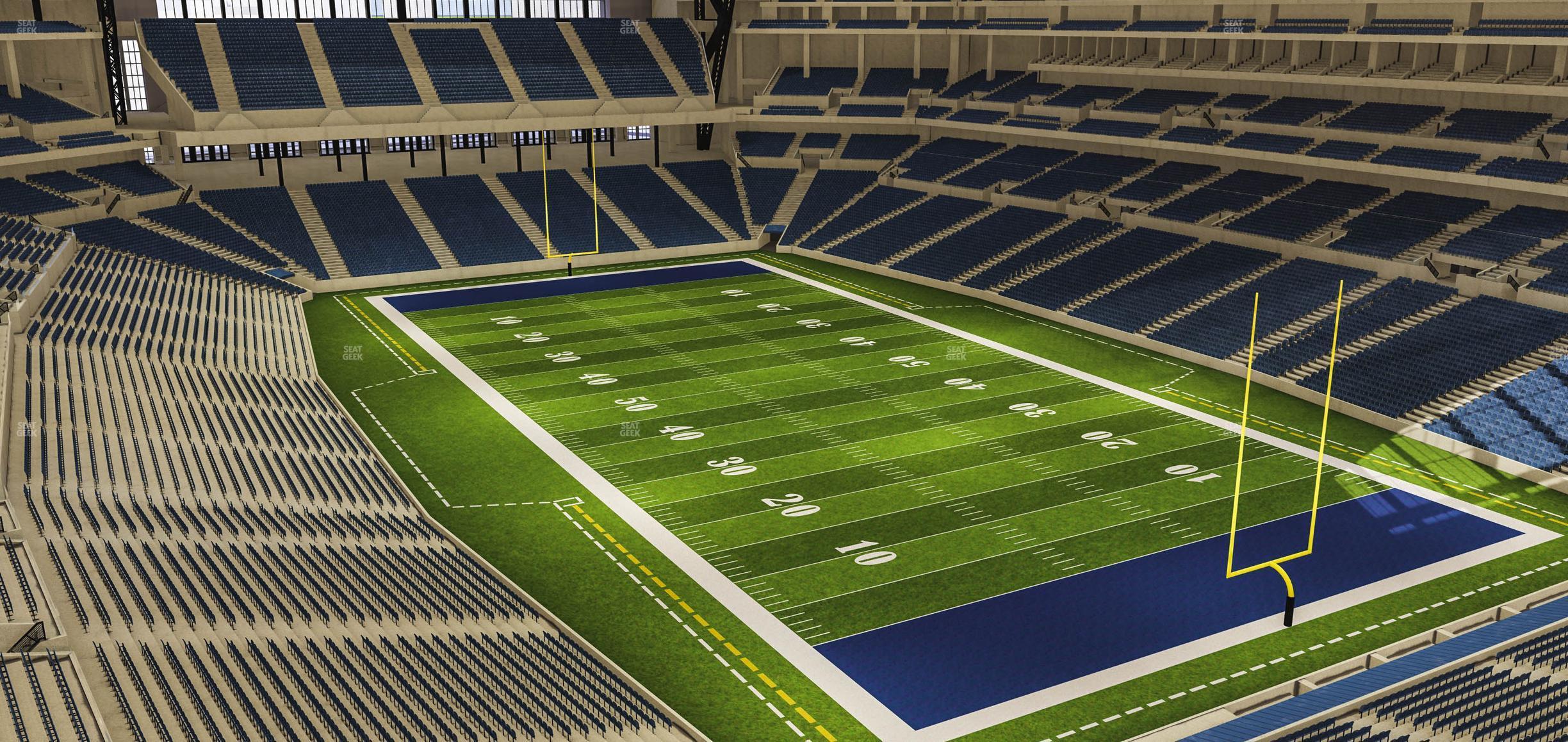 Seating view for Lucas Oil Stadium Section 531