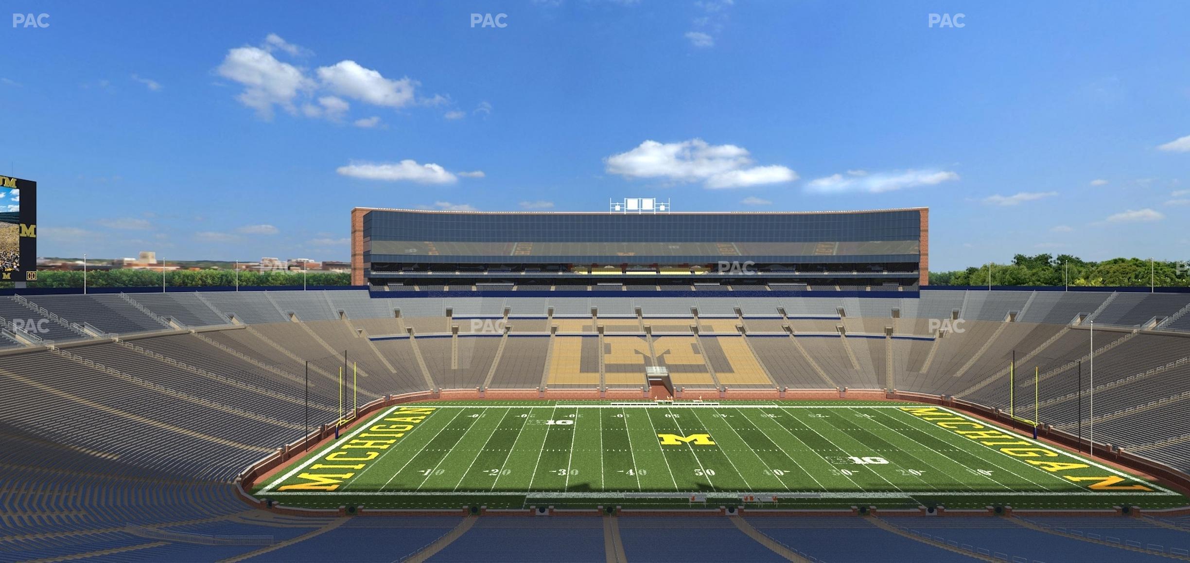 Seating view for Michigan Stadium Section West Side Chair Back 24