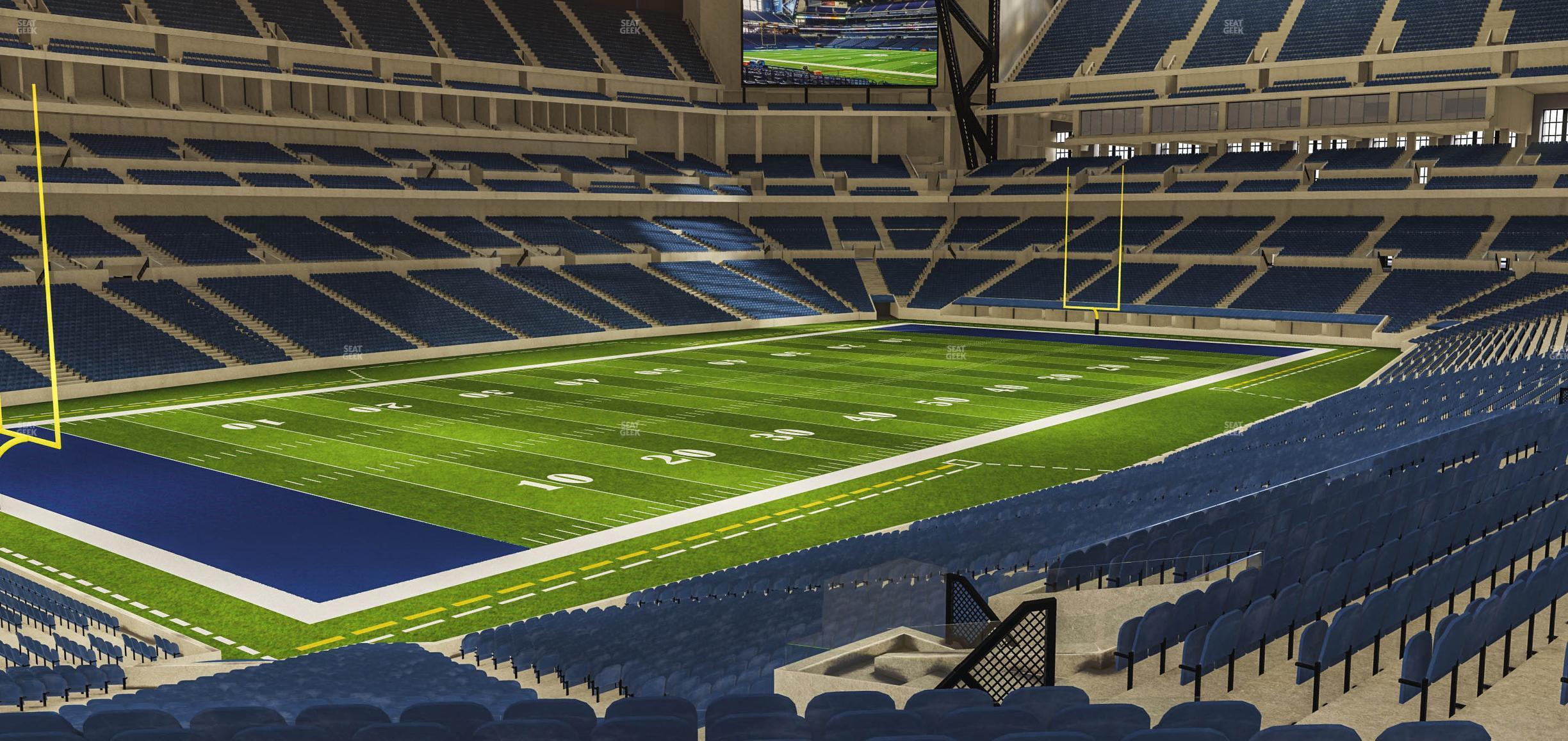 Seating view for Lucas Oil Stadium Section 247