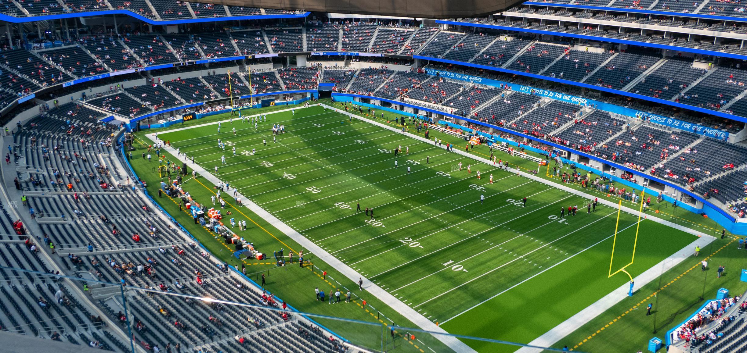 Seating view for SoFi Stadium Section 423