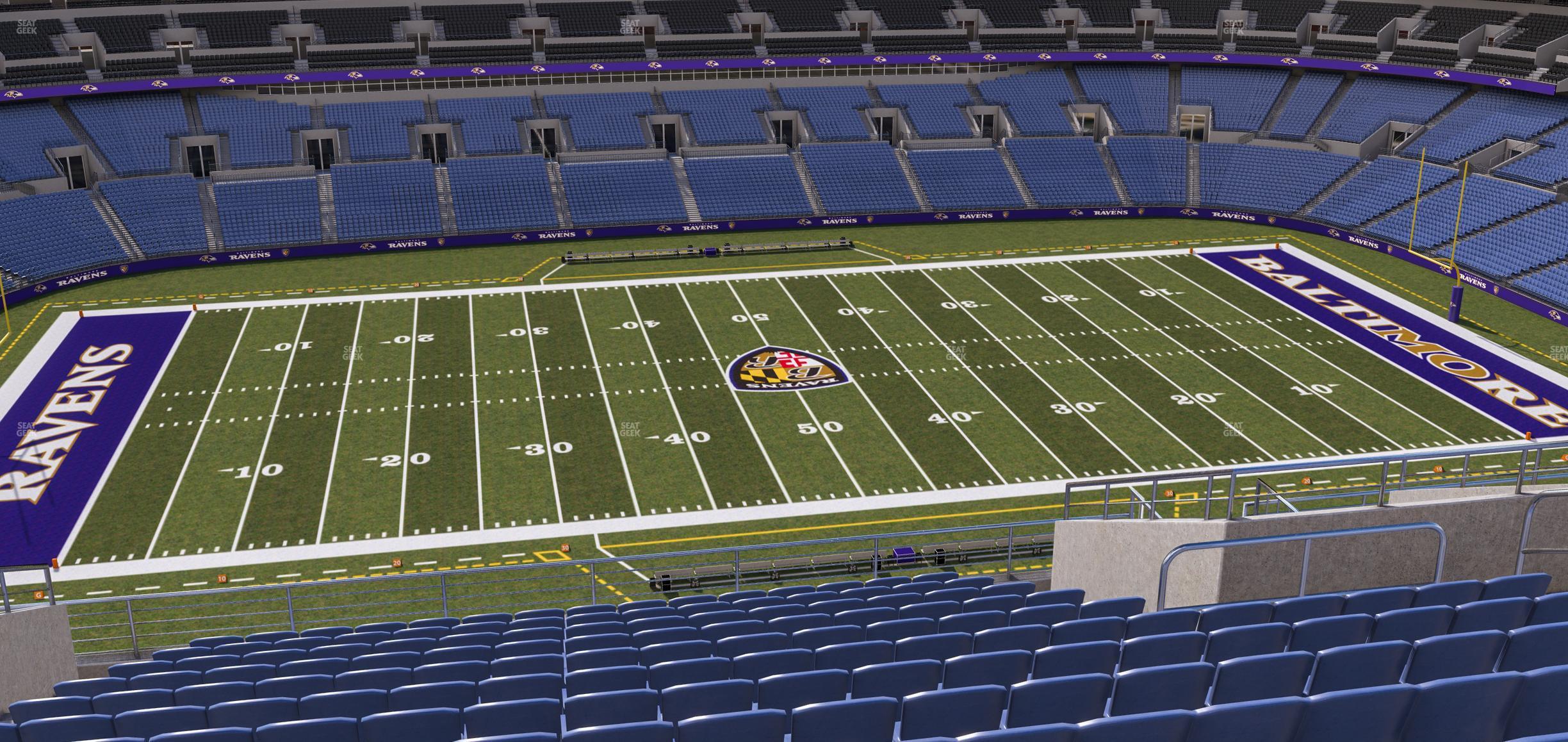 Seating view for M&T Bank Stadium Section 501