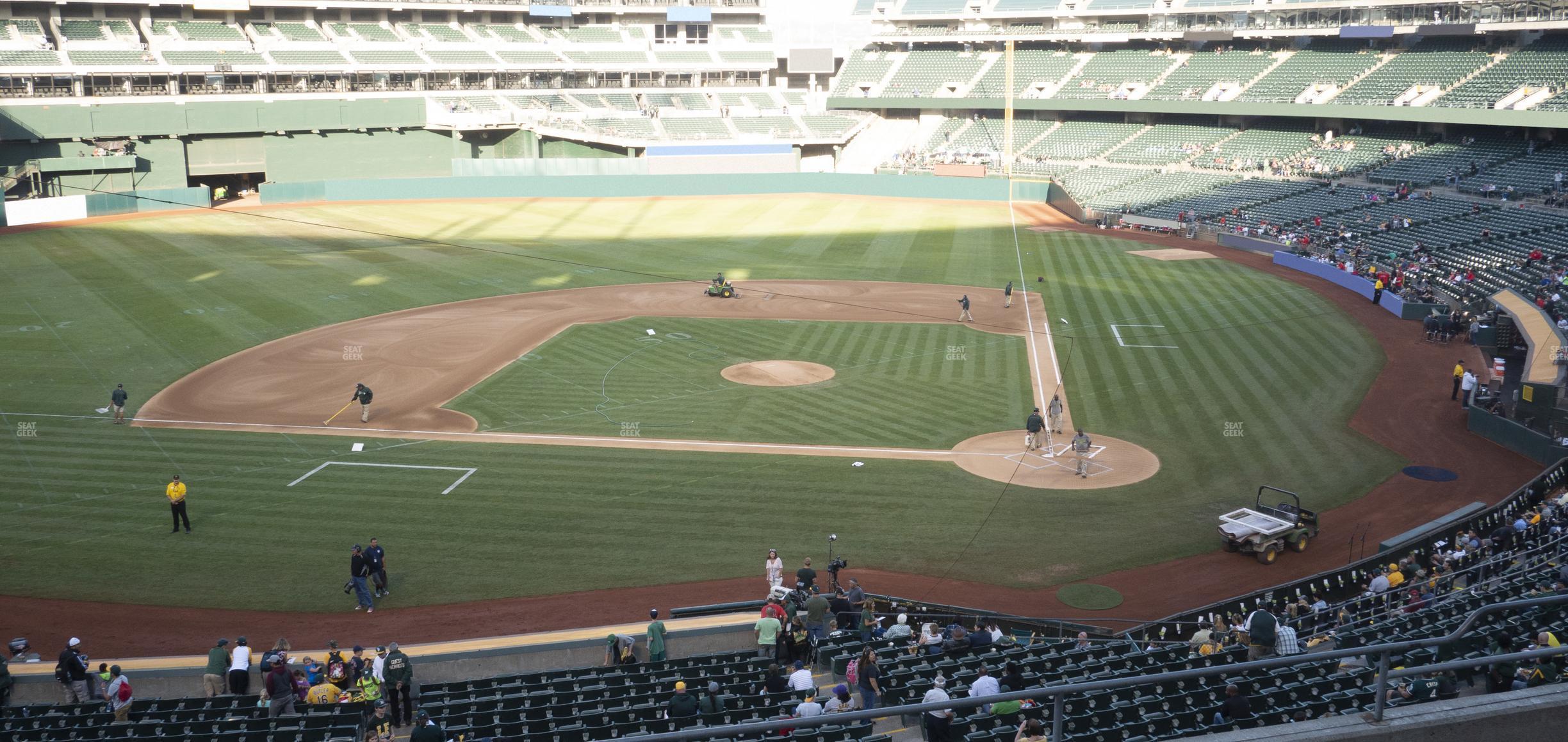 Seating view for Oakland Coliseum Section 220