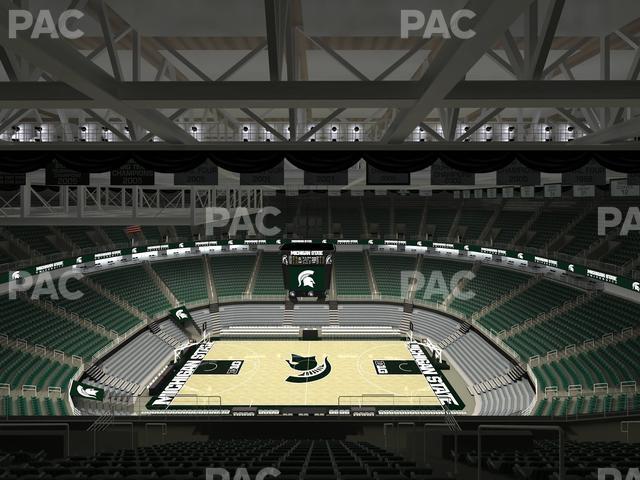 Seating view for Jack Breslin Student Events Center Section Bleachers 209