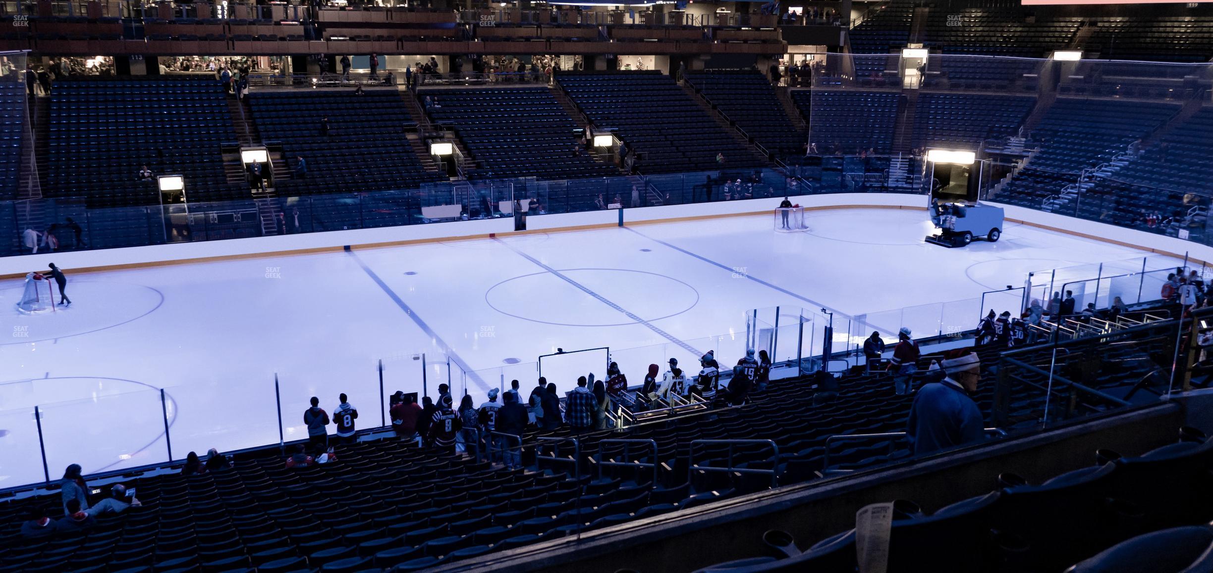 Seating view for Nationwide Arena Section Club 5