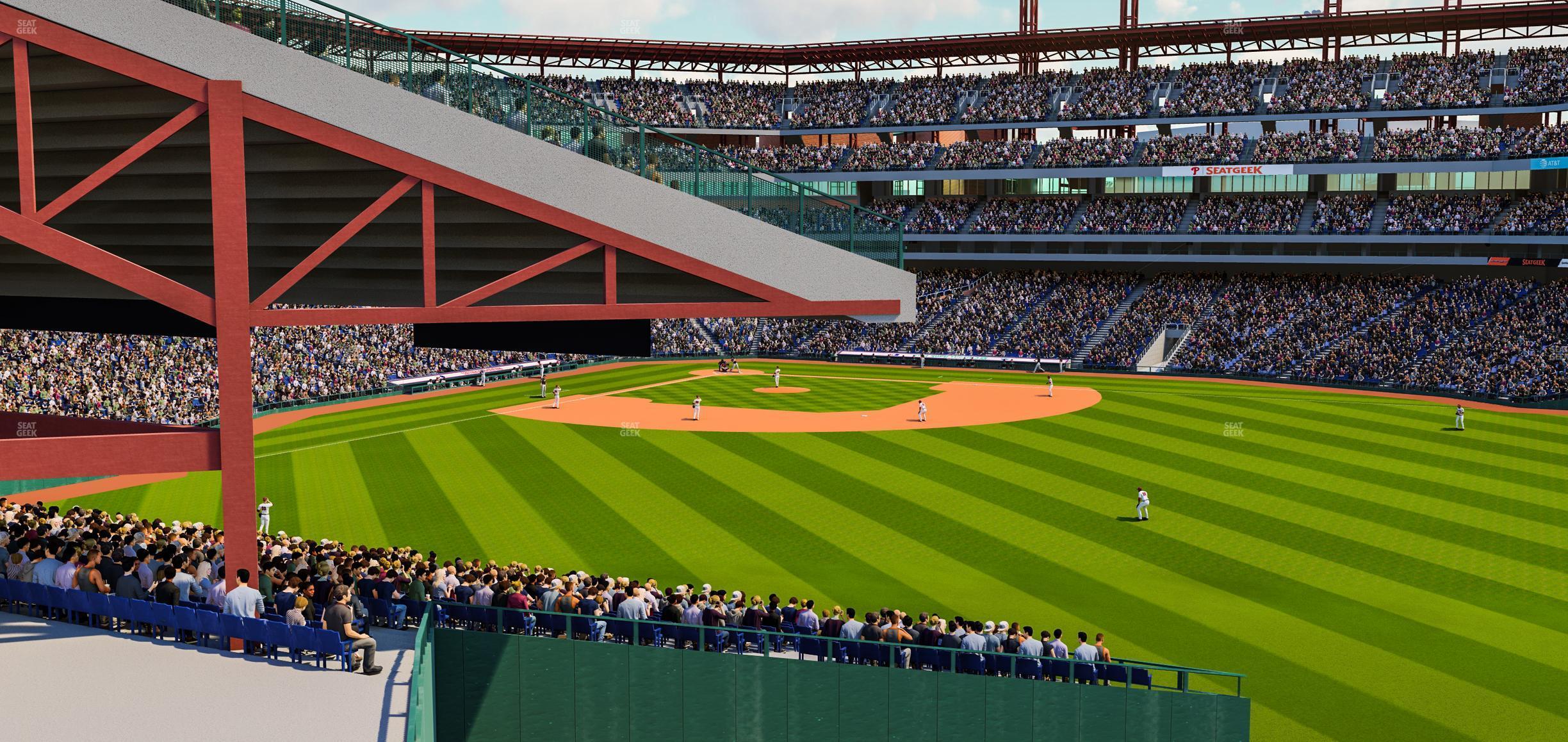 Seating view for Citizens Bank Park Section Rooftop Bleachers Wc