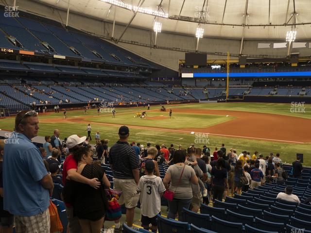 Seating view for Tropicana Field Section 122