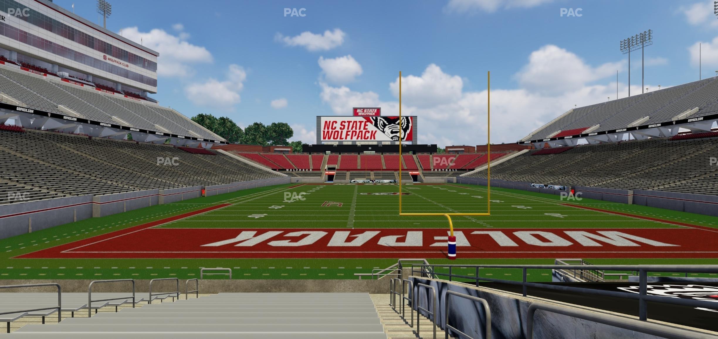 Seating view for Carter-Finley Stadium Section 115